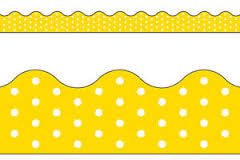 Borders- Polka Dots Yellow