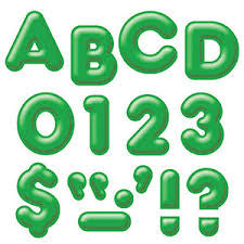 Ready Letters- 4 inch (10cm) 3D Green