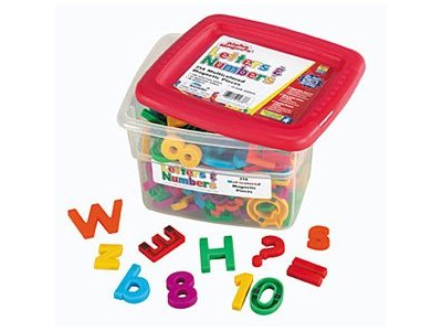 Magnetic letters and numbers- 214 piece