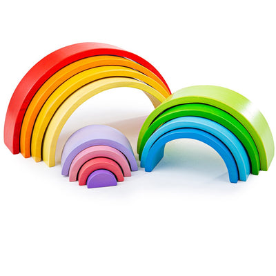 Stacking Wooden Rainbow - small