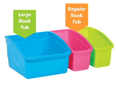 Large Plastic Book Tubs
