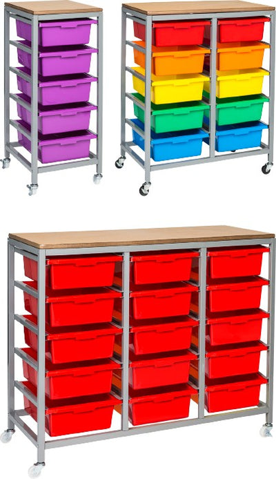 Tote Tray Trolley- double